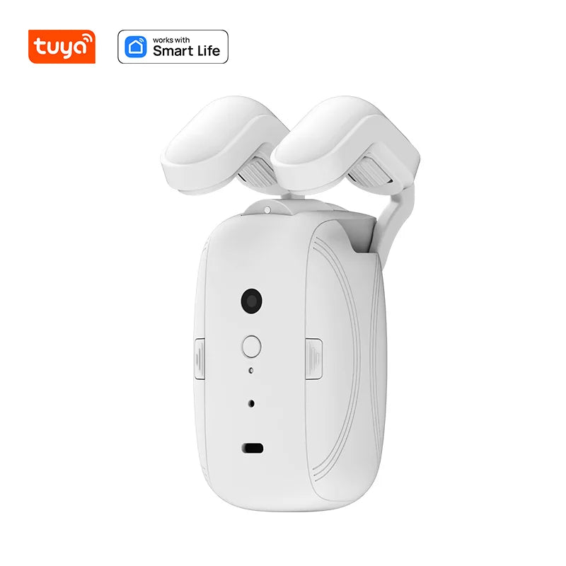 Tuya WiFi Smart Curtain Robot with Alexa Voice Control Remote Control Electronic Motorized Curtain Opener for Indoor/Outdoor Use