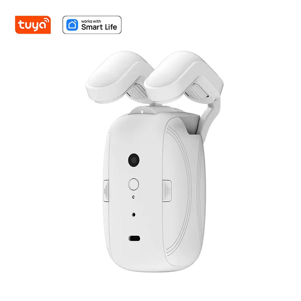 Tuya WiFi Smart Curtain Robot with Alexa Voice Control Remote Control Electronic Motorized Curtain Opener for Indoor/Outdoor Use