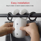 Tuya WiFi Smart Curtain Robot with Alexa Voice Control Remote Control Electronic Motorized Curtain Opener for Indoor/Outdoor Use